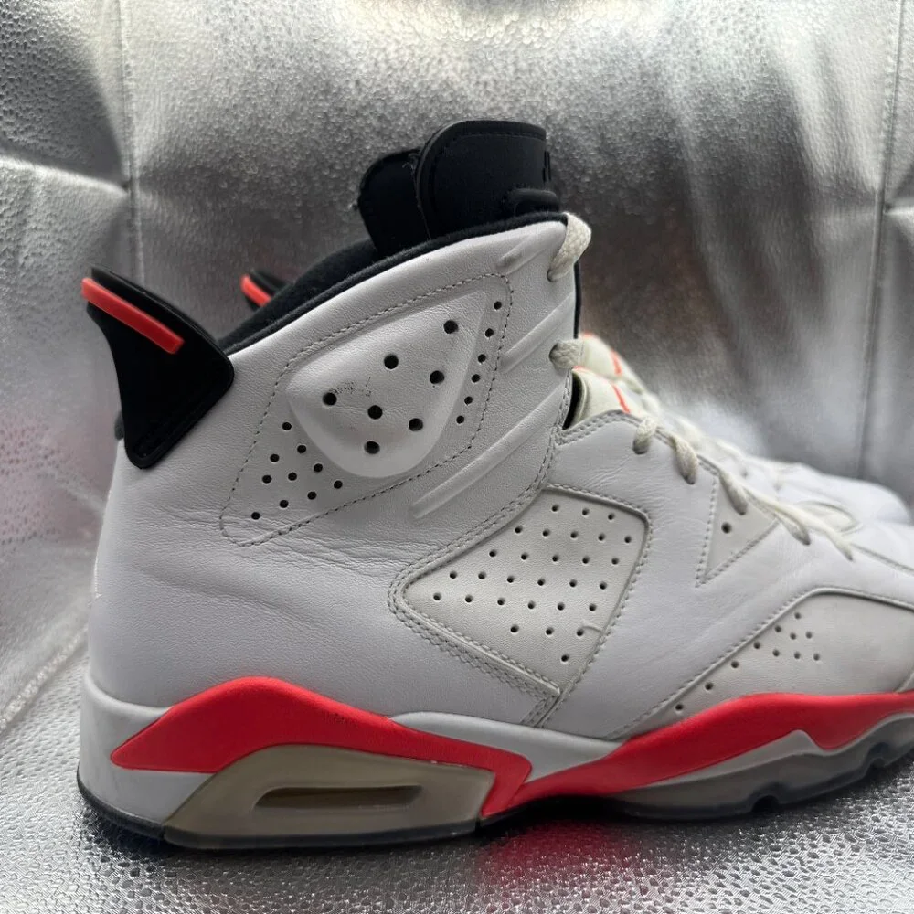 Size 11 - Air Jordan 6‎ Retro 2014 White Infrared Mens Athletic Shoes 384664-123
